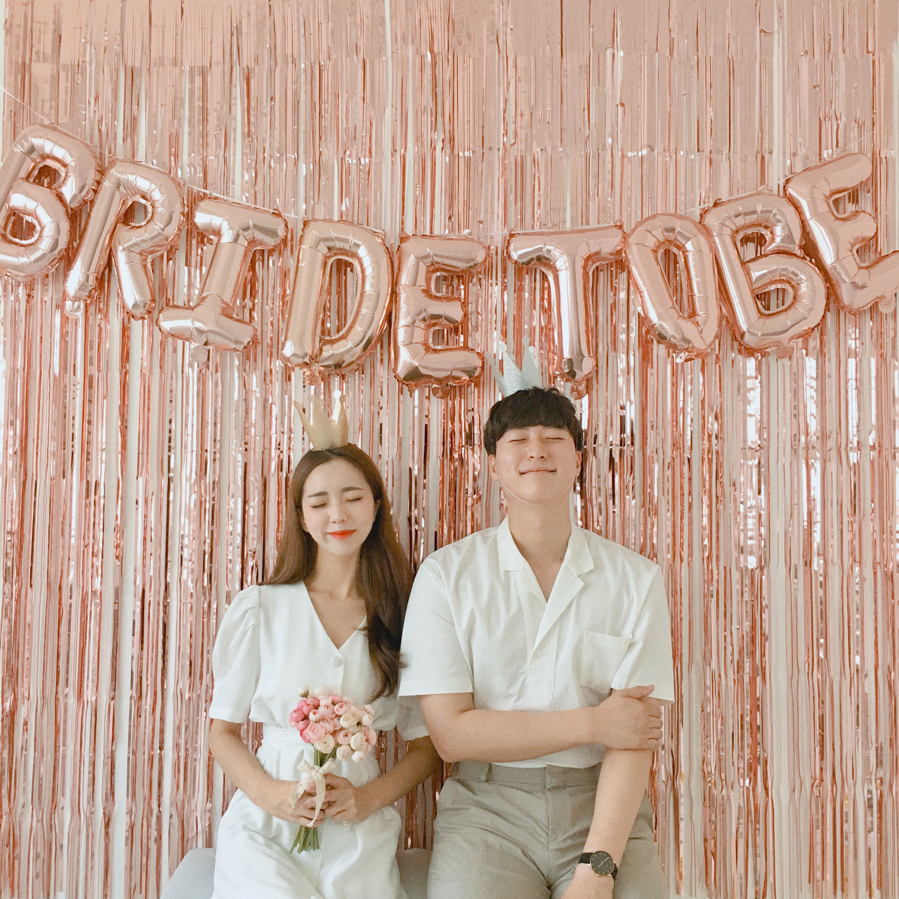 [은박풍선]  BRIDE TO BE 로즈골드 브라이덜샤워