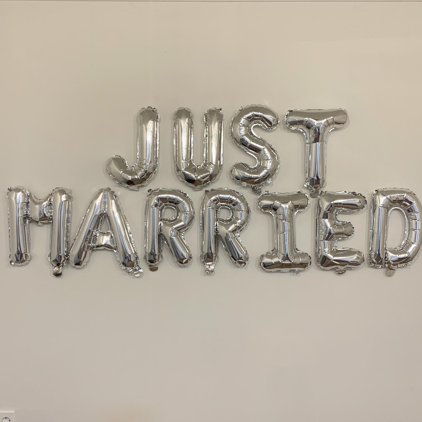 JUST MARRIED 실버풍선 브라이덜샤워 브라이덜샤워풍선