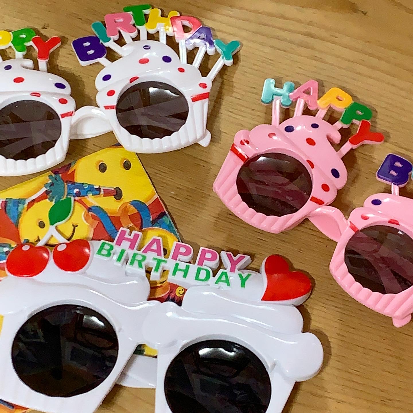 컵케이크생일안경(3종) 파티안경 생일선글라스 생일파티소품