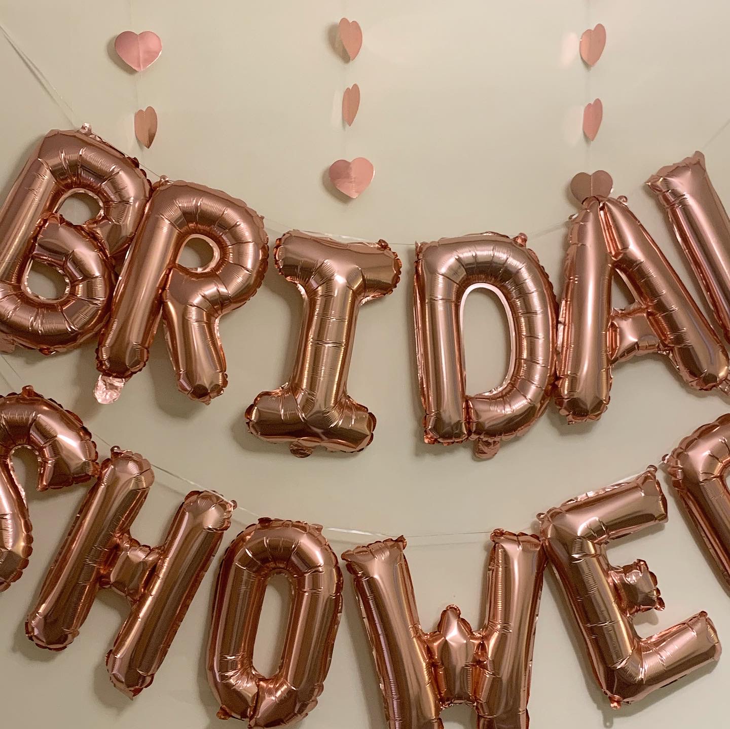 BRIDAL SHOWER 브라이덜샤워풍선 로즈골드