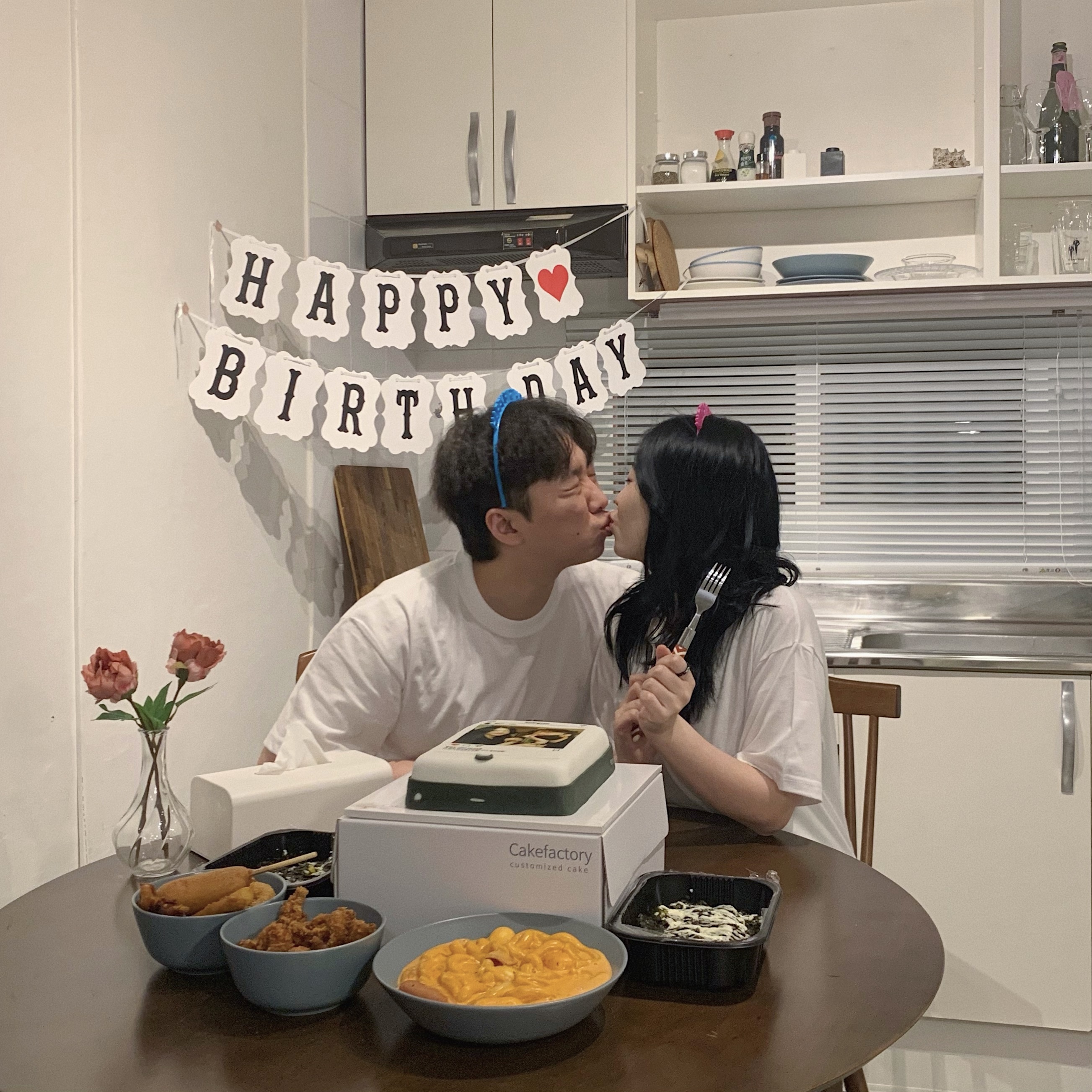 빈티지 생일가랜드 (화이트)