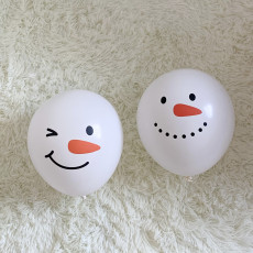 당근코 눈사람 풍선 (2개입) 크리스마스