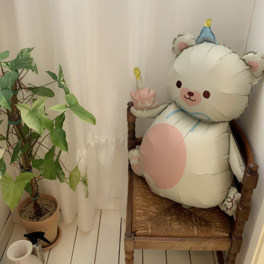 곰돌이 케이크 풍선