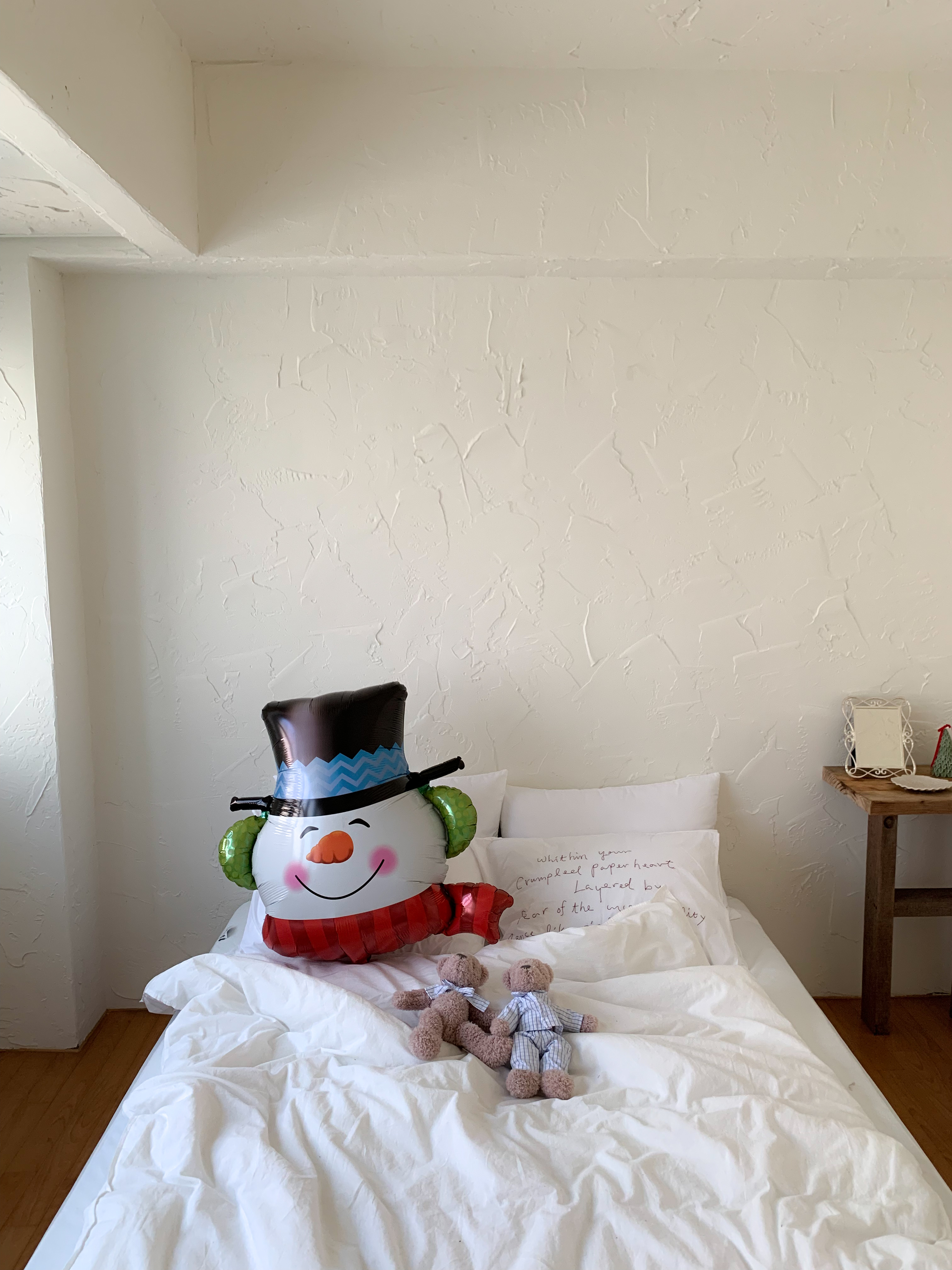 스마일 스노우맨 풍선