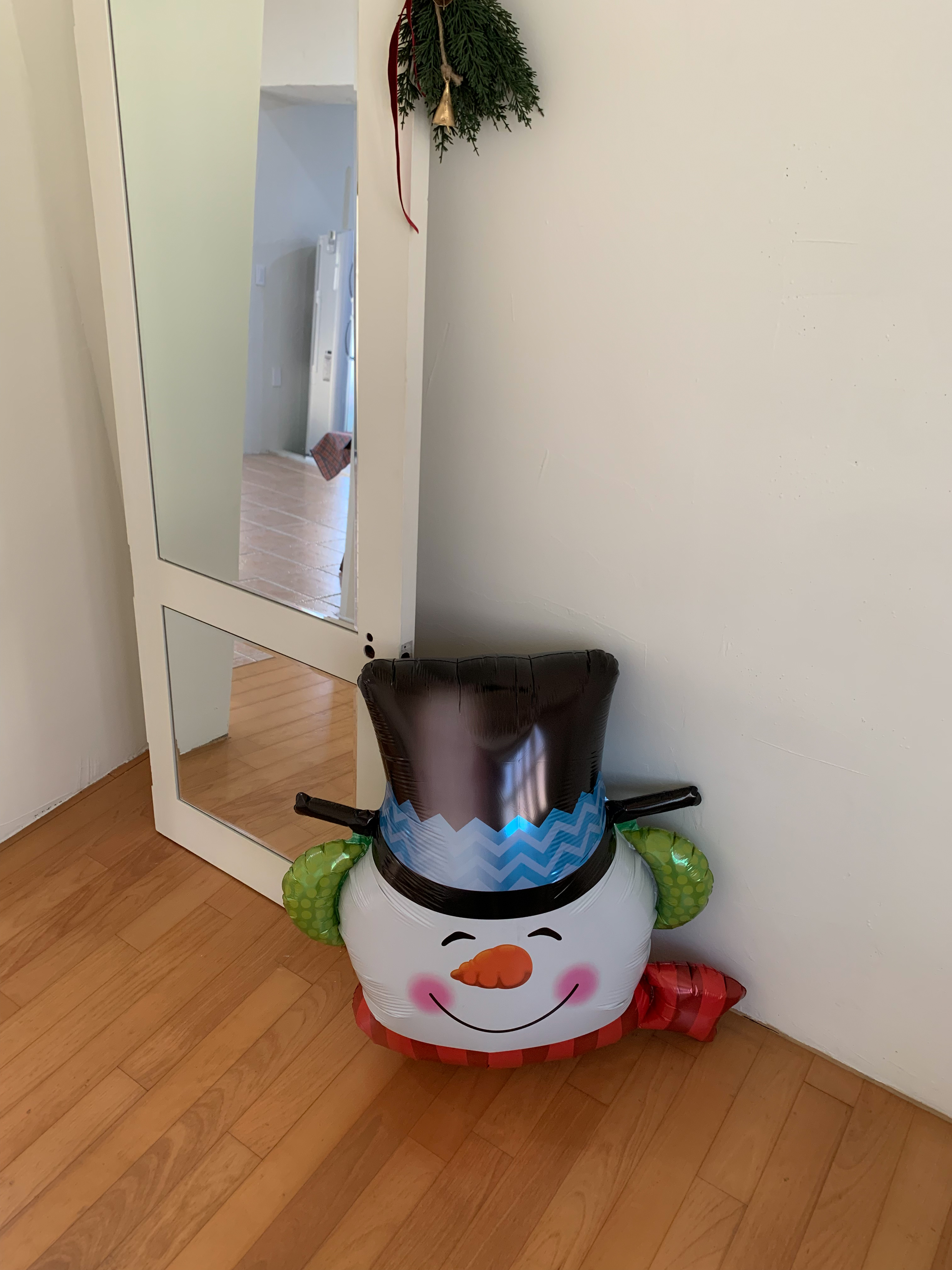 스마일 스노우맨 풍선