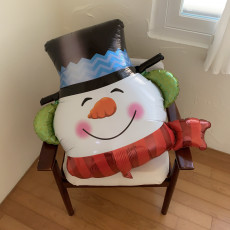 스마일 스노우맨 풍선