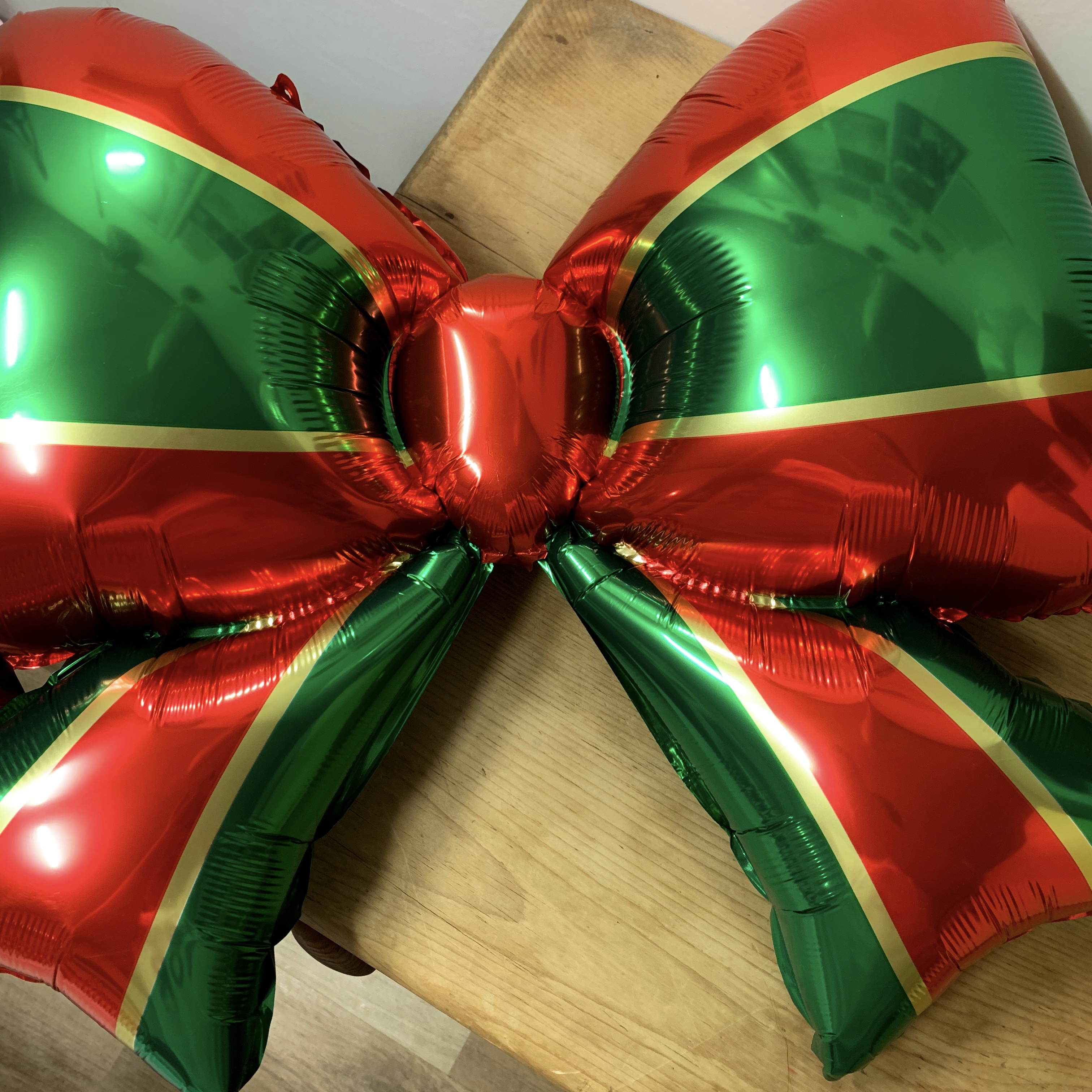 레드앤그린 리본 풍선