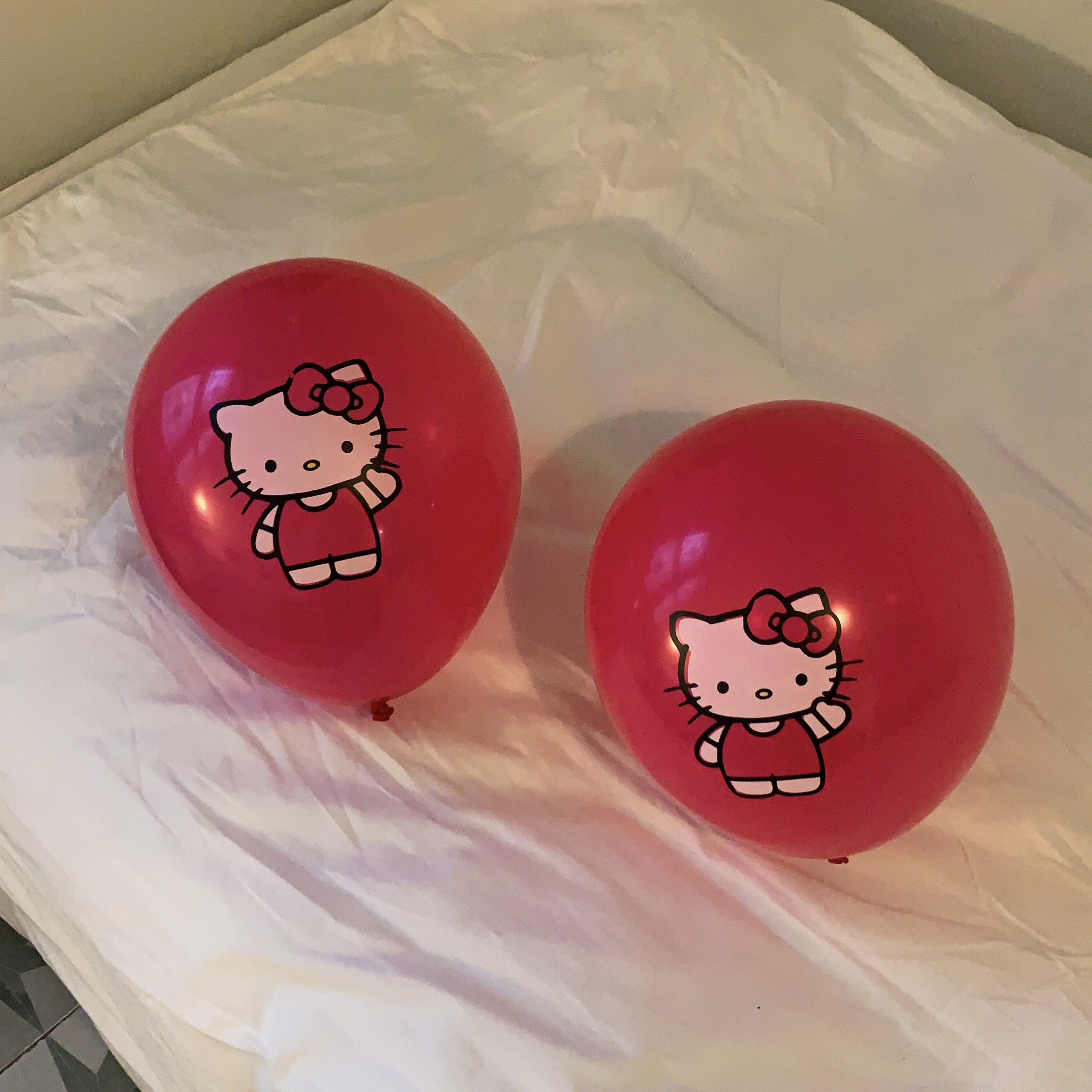 키티 핑크 원형 풍선 (2개입)