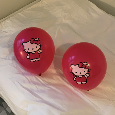 키티 핑크 원형 풍선 (2개입)