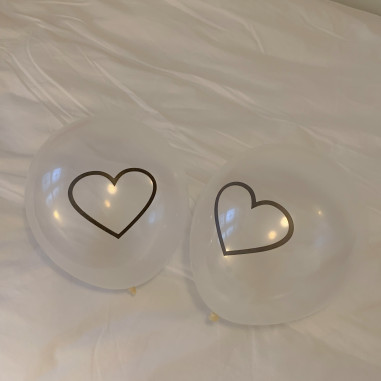 하트 레터링 풍선 2개입