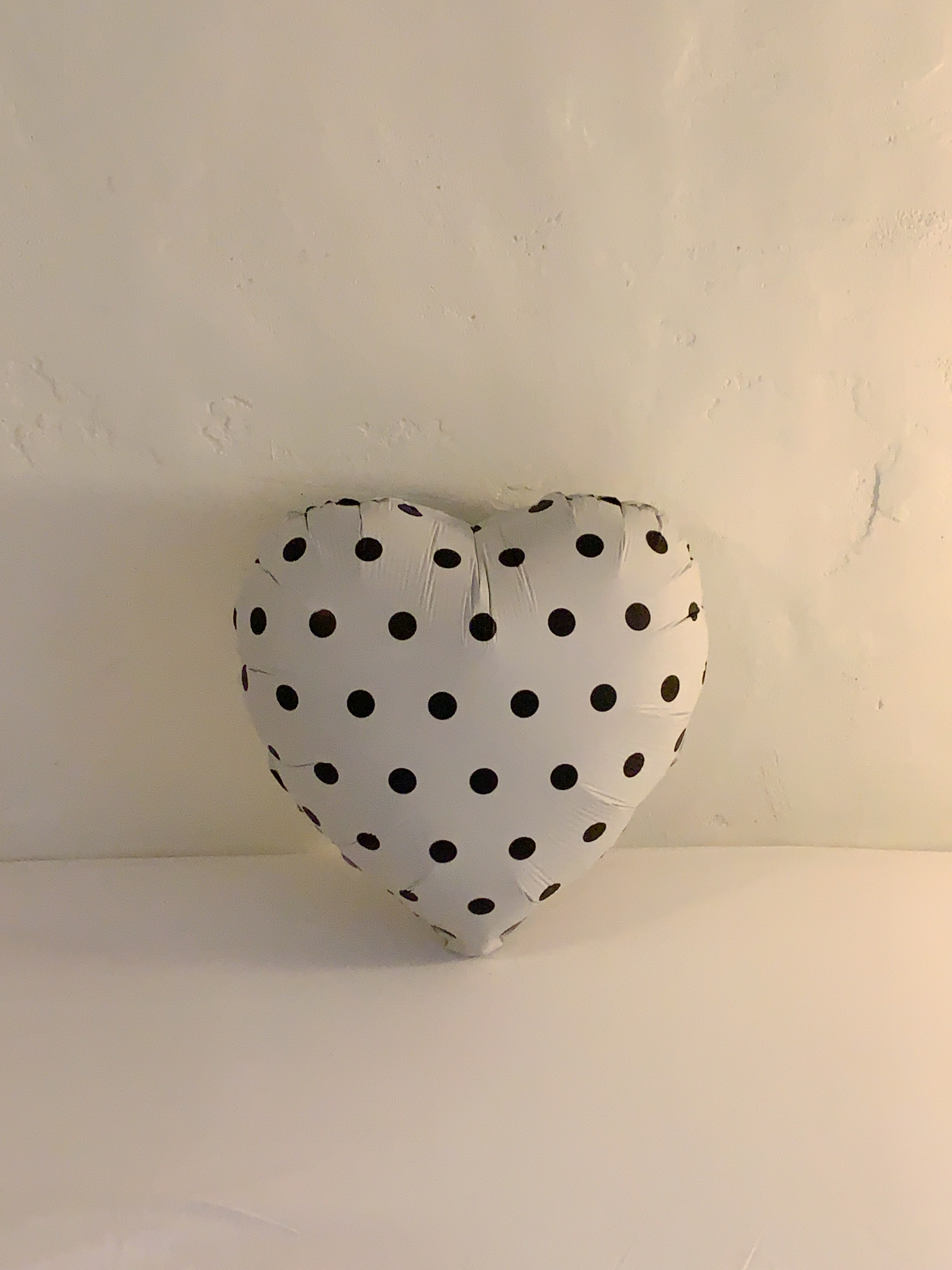 땡땡이 하트풍선 (화이트)