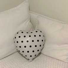 땡땡이 하트풍선 (화이트)