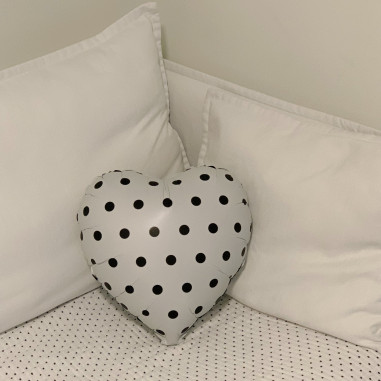 땡땡이 하트풍선 (화이트)